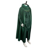 Loki Green Cloak Set Suit Cosplay Costume Halloween Carnival Outfit