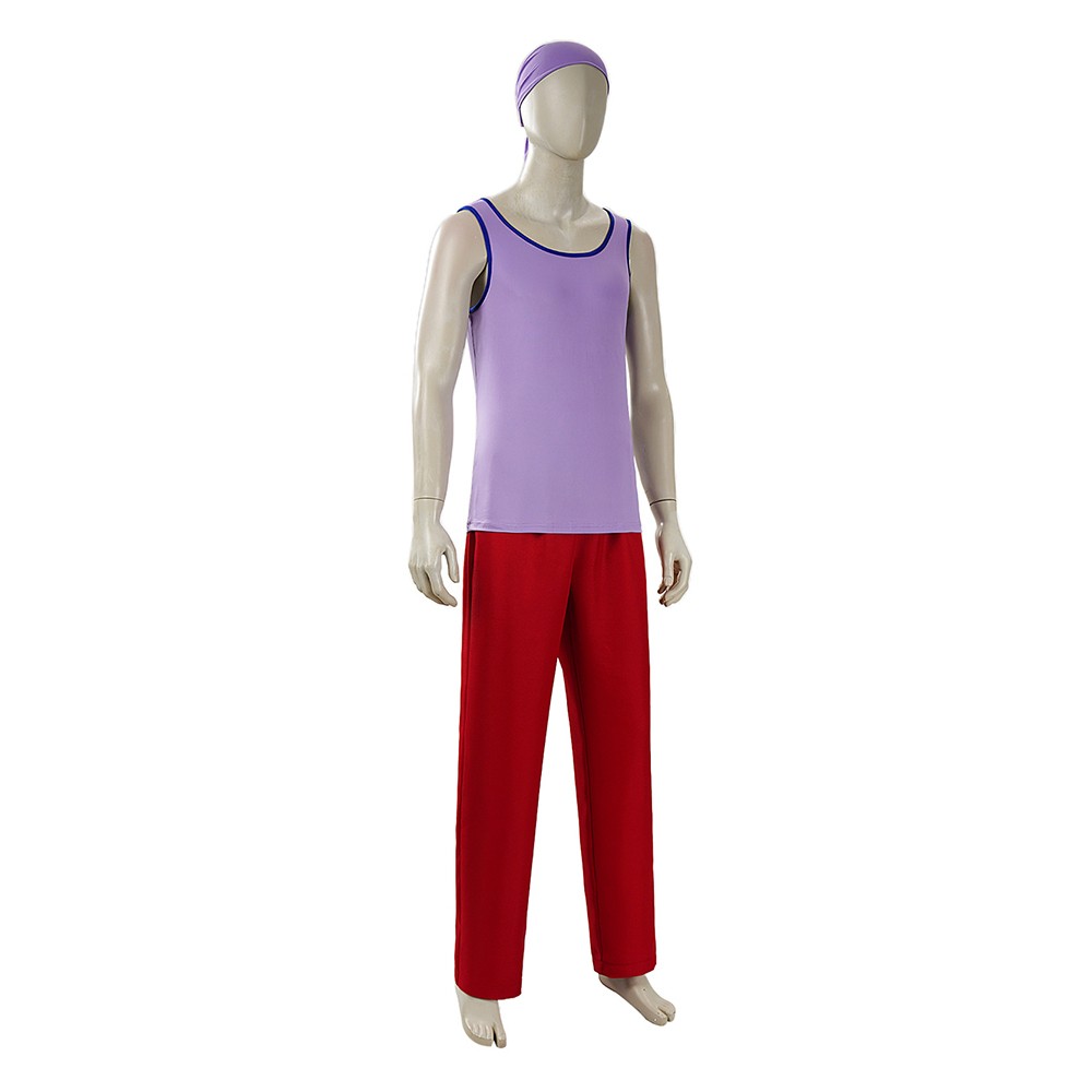 Live-Action Usopp Purple Cosplay Costume Halloween Carnival Outfit