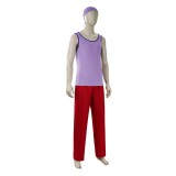 Live-Action Usopp Purple Cosplay Costume Halloween Carnival Outfit