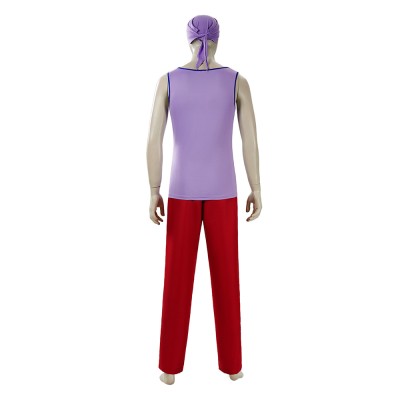 Live-Action Usopp Purple Cosplay Costume Halloween Carnival Outfit