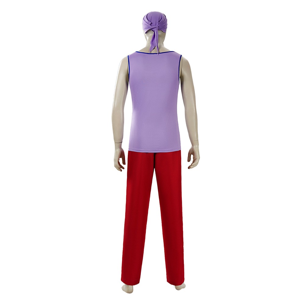 Live-Action Usopp Purple Cosplay Costume Halloween Carnival Outfit