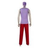Live-Action Usopp Purple Cosplay Costume Halloween Carnival Outfit