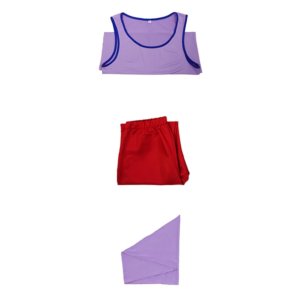 Live-Action Usopp Purple Cosplay Costume Halloween Carnival Outfit