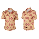 Live-Action Tashigi Women Yellow Top Cosplay Costume Halloween Carnival Outfit