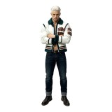 Costume de cosplay de fumeur en direct avec manteau blanc pour Halloween et carnaval