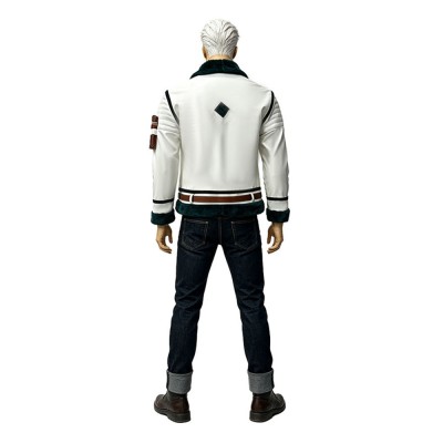 Costume de cosplay de fumeur en direct avec manteau blanc pour Halloween et carnaval