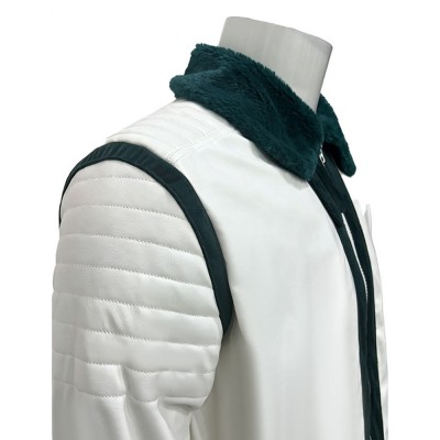 Costume de cosplay de fumeur en direct avec manteau blanc pour Halloween et carnaval