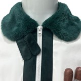 Costume de cosplay de fumeur en direct avec manteau blanc pour Halloween et carnaval