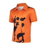 Costume de cosplay Sanji haut orange en live-action pour Halloween et carnaval