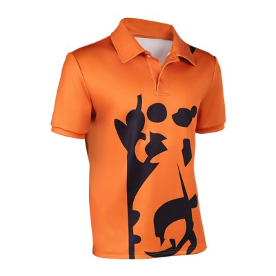 Costume de cosplay Sanji haut orange en live-action pour Halloween et carnaval