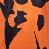 Costume de cosplay Sanji haut orange en live-action pour Halloween et carnaval