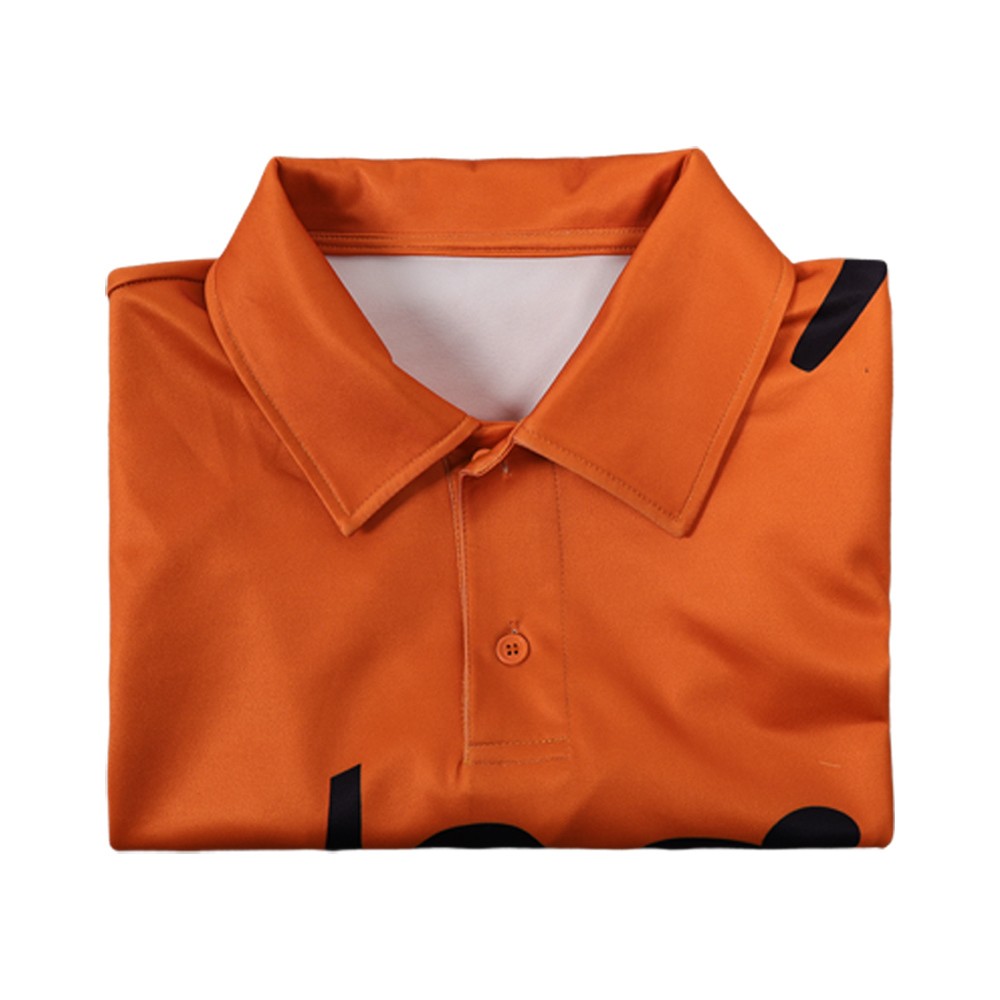 Costume de cosplay Sanji haut orange en live-action pour Halloween et carnaval
