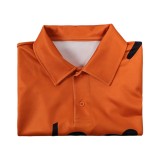 Costume de cosplay Sanji haut orange en live-action pour Halloween et carnaval