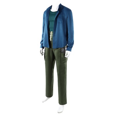 Live-Action Roronoa Zoro Blue Cosplay Costume Halloween Carnival Outfit