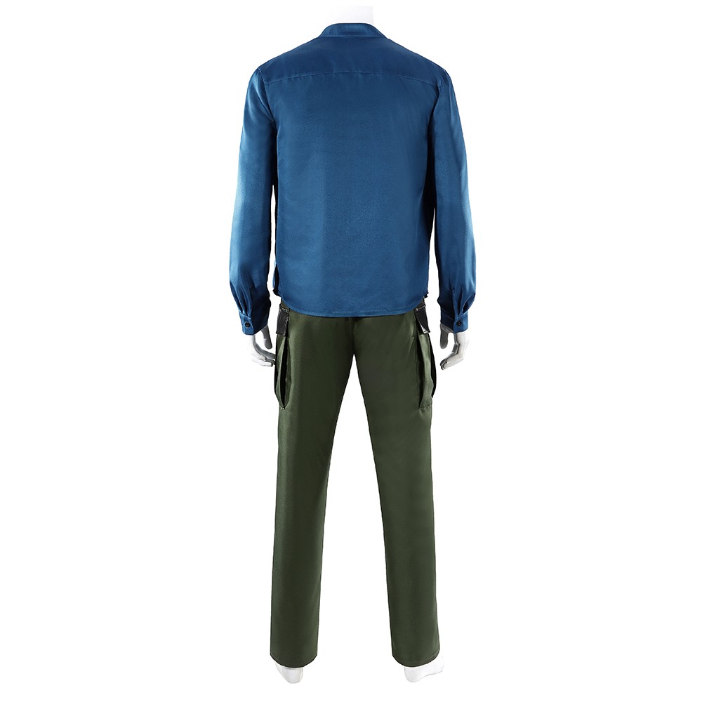 Live-Action Roronoa Zoro Blue Cosplay Costume Halloween Carnival Outfit