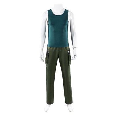 Live-Action Roronoa Zoro Blue Cosplay Costume Halloween Carnival Outfit