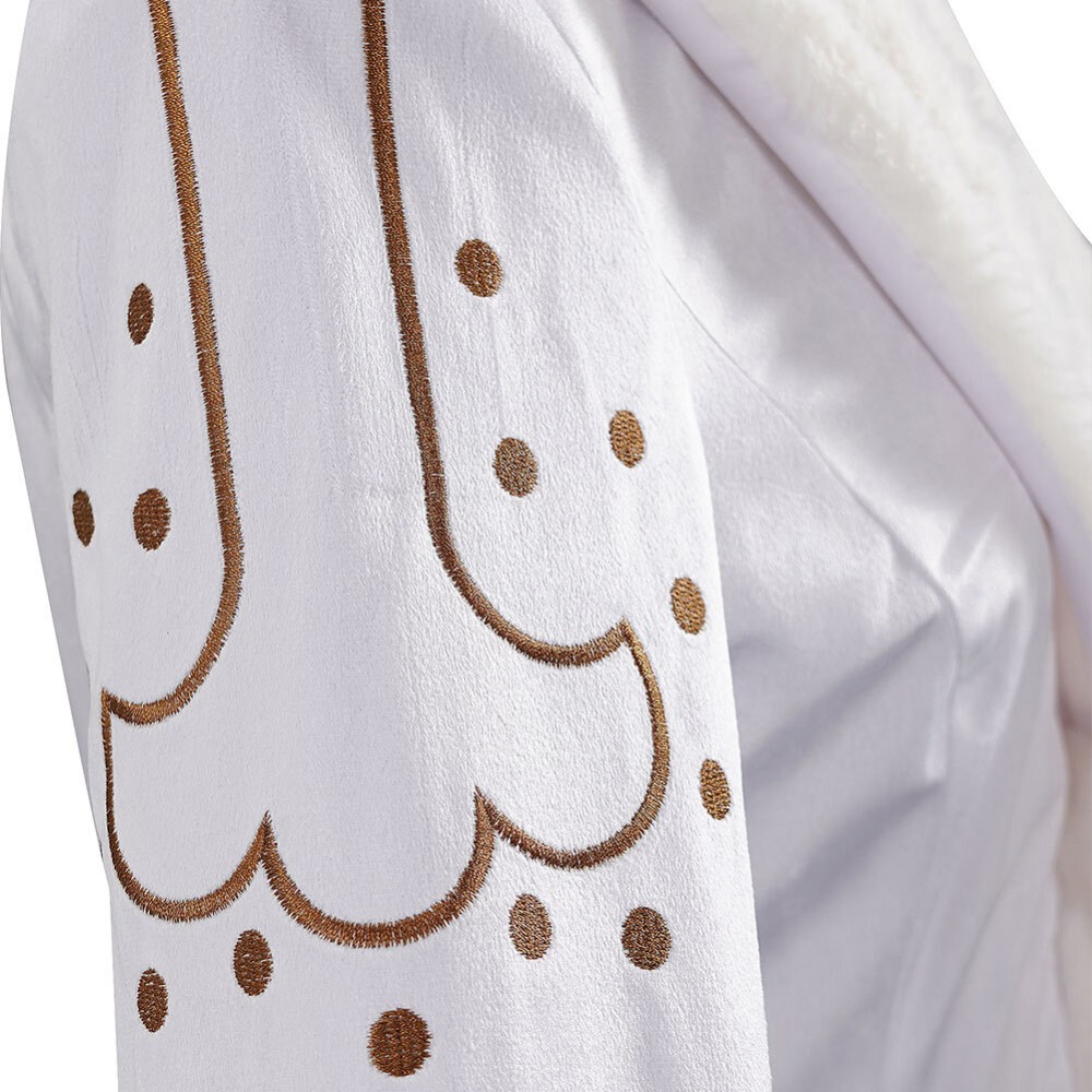Manteau trench blanc femme Niko Robin en live-action costume de cosplay tenue de carnaval Halloween