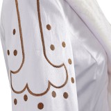 Manteau trench blanc femme Niko Robin en live-action costume de cosplay tenue de carnaval Halloween
