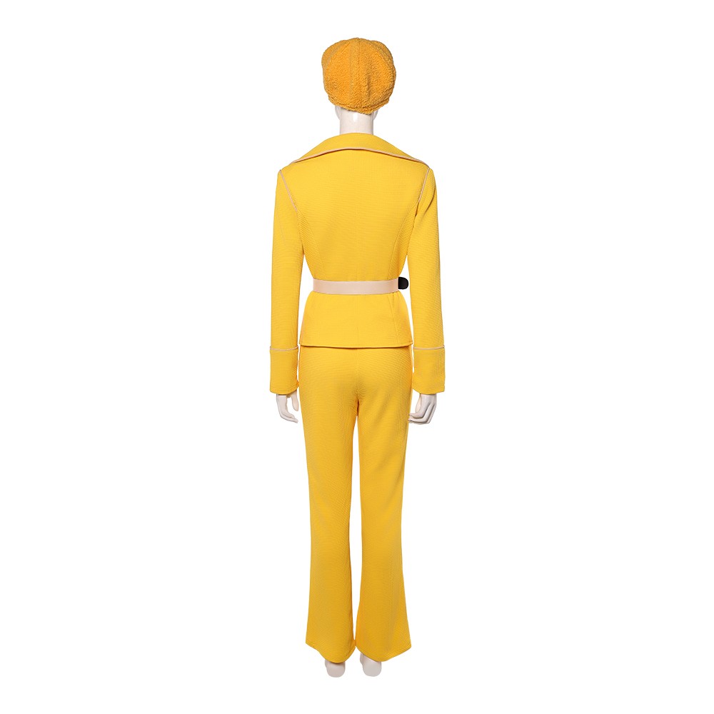 Live-Action Miss Valentine Women Yellow Cosplay Costume Halloween Carnival Outfit