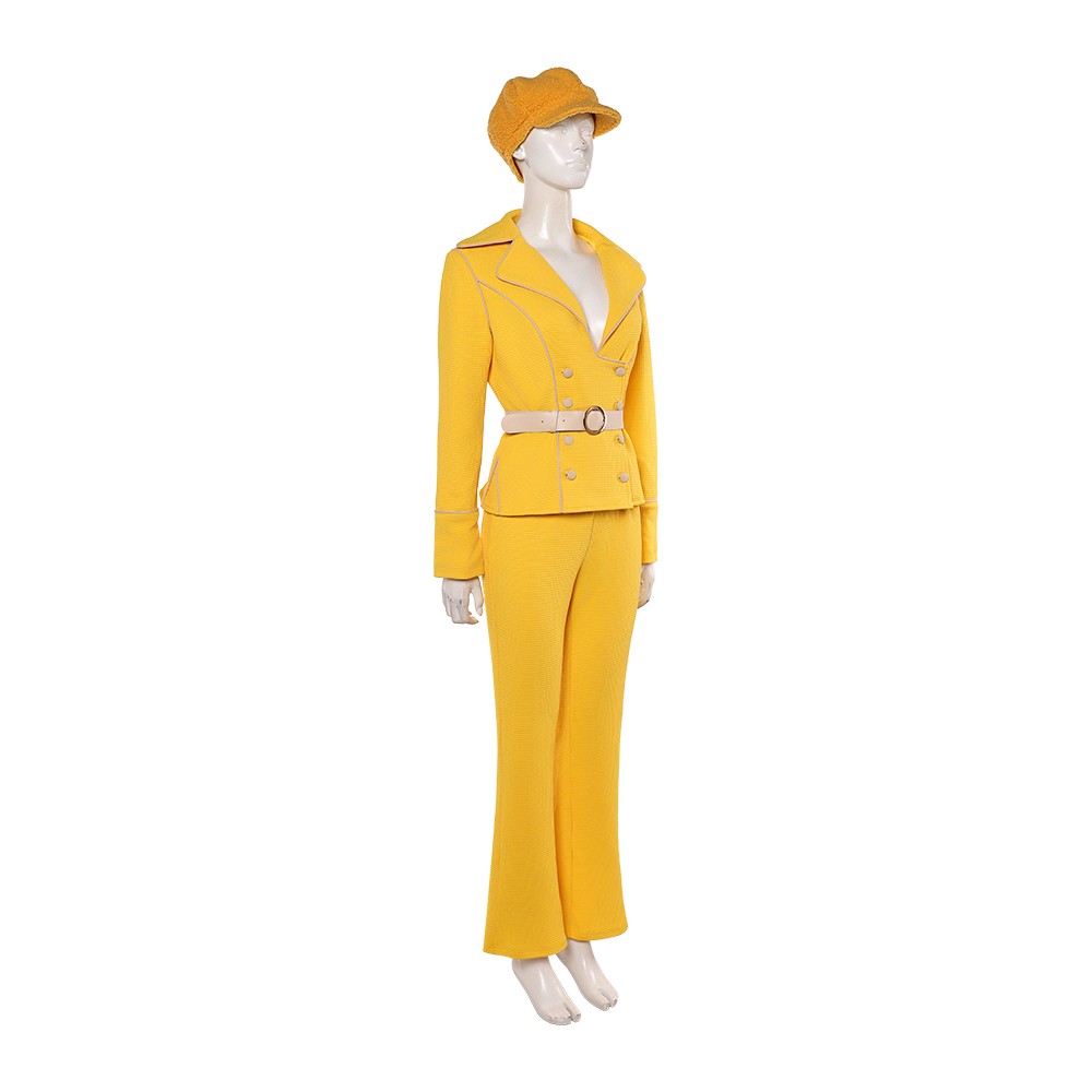 Live-Action Miss Valentine Women Yellow Cosplay Costume Halloween Carnival Outfit