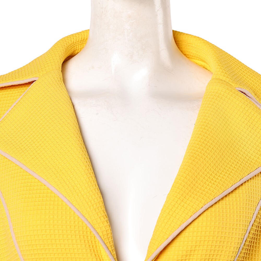 Live-Action Miss Valentine Women Yellow Cosplay Costume Halloween Carnival Outfit