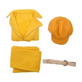 Live-Action Miss Valentine Women Yellow Cosplay Costume Halloween Carnival Outfit