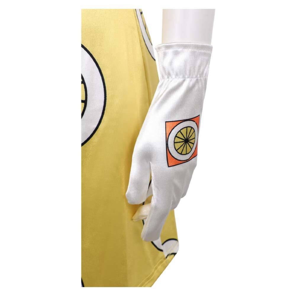 Live-Action Miss Valentine Women Yellow Dress Cosplay Costume Halloween Carnival Outfit