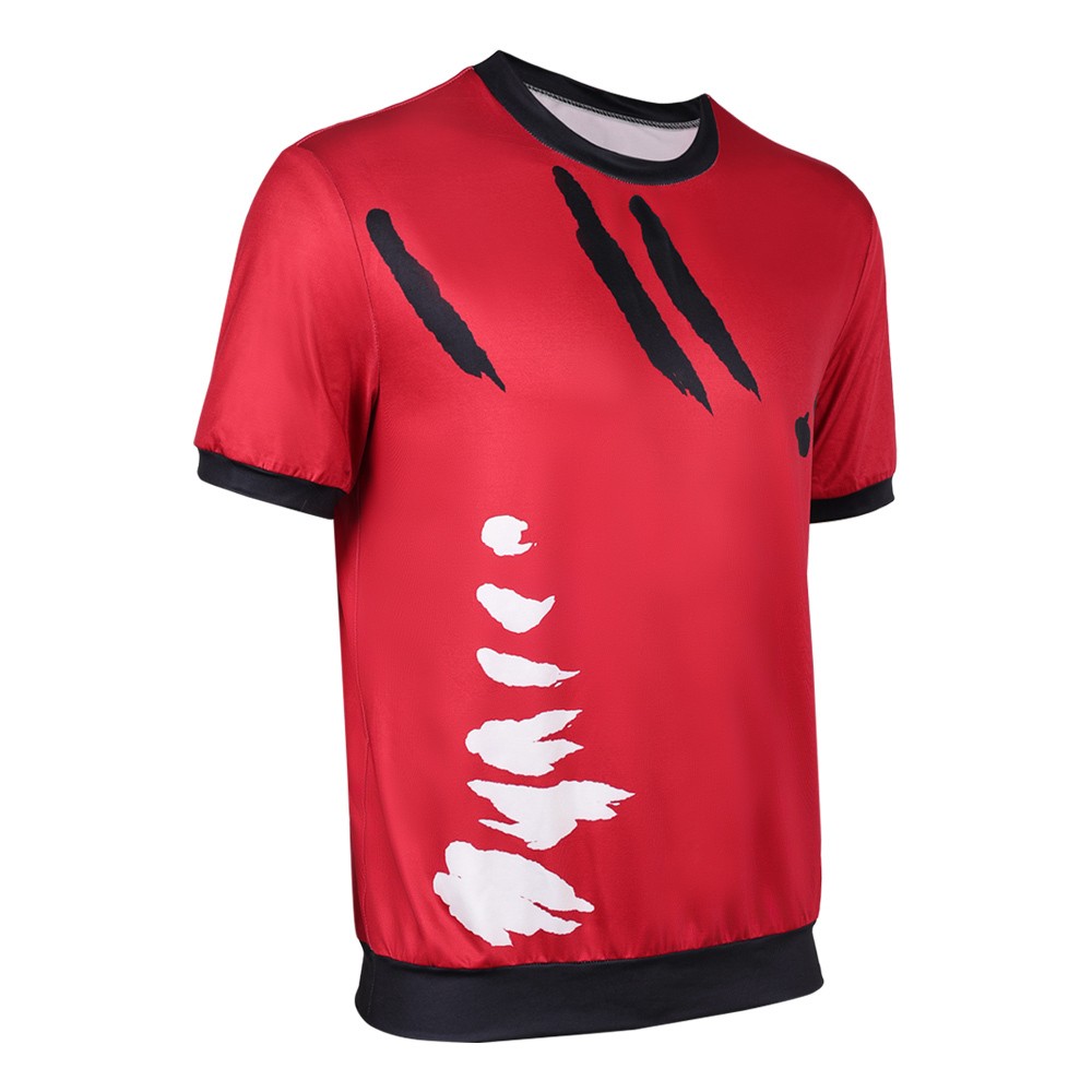 Live-Action Luffy Red T-shirt Cosplay Costume Halloween Carnival Outfit