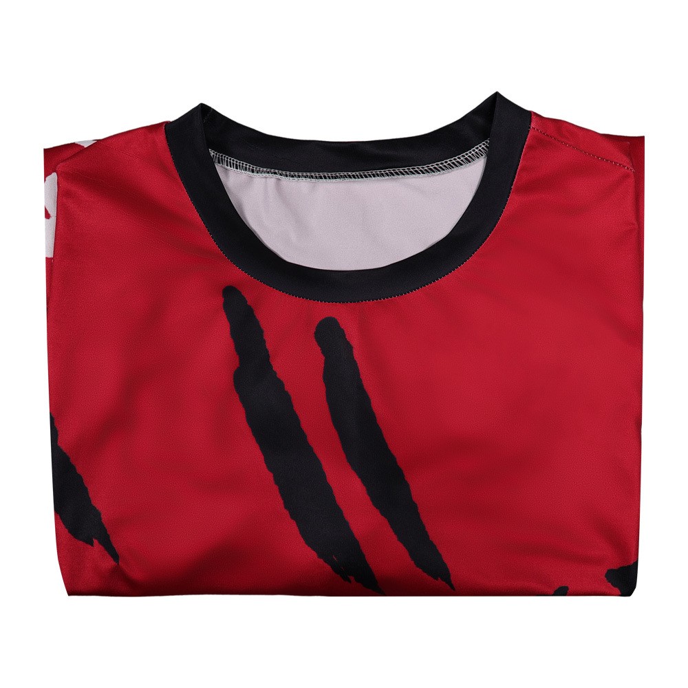 Live-Action Luffy Red T-shirt Cosplay Costume Halloween Carnival Outfit