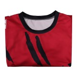 Live-Action Luffy Red T-shirt Cosplay Costume Halloween Carnival Outfit