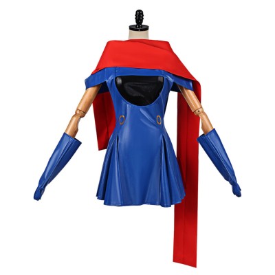 Lisa Women Blue Cosplay Costume Halloween Carnival Outfit