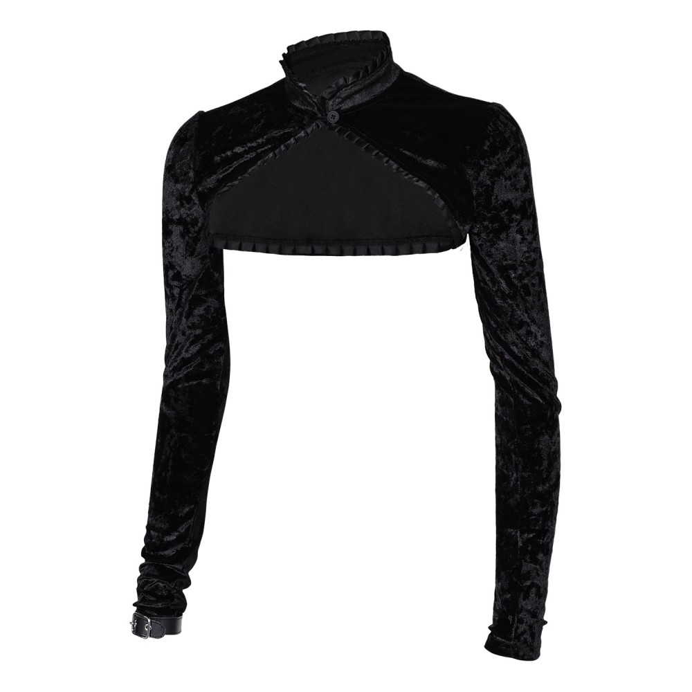 Lisa Frankenstein 2024 Misty Velvet Short Shawl Suit Cosplay Costume Halloween Carnival Outfit