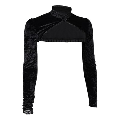 Lisa Frankenstein 2024 Misty Velvet Short Shawl Suit Cosplay Costume Halloween Carnival Outfit