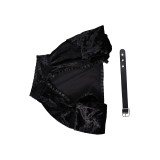 Lisa Frankenstein 2024 Misty Velvet Short Shawl Suit Cosplay Costume Halloween Carnival Outfit