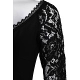 Lisa Frankenstein 2024 Misty Long Sleeve A Line Short Lace Dress Suit Cosplay Costume Halloween Carnival Outfit
