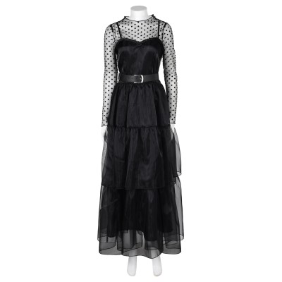 Lisa Frankenstein 2024 Misty Dress Suit Cosplay Costume Halloween Carnival Outfit