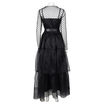 Lisa Frankenstein 2024 Misty Dress Suit Cosplay Costume Halloween Carnival Outfit