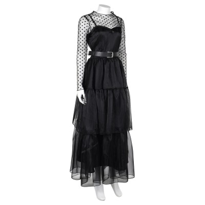 Lisa Frankenstein 2024 Misty Dress Suit Cosplay Costume Halloween Carnival Outfit