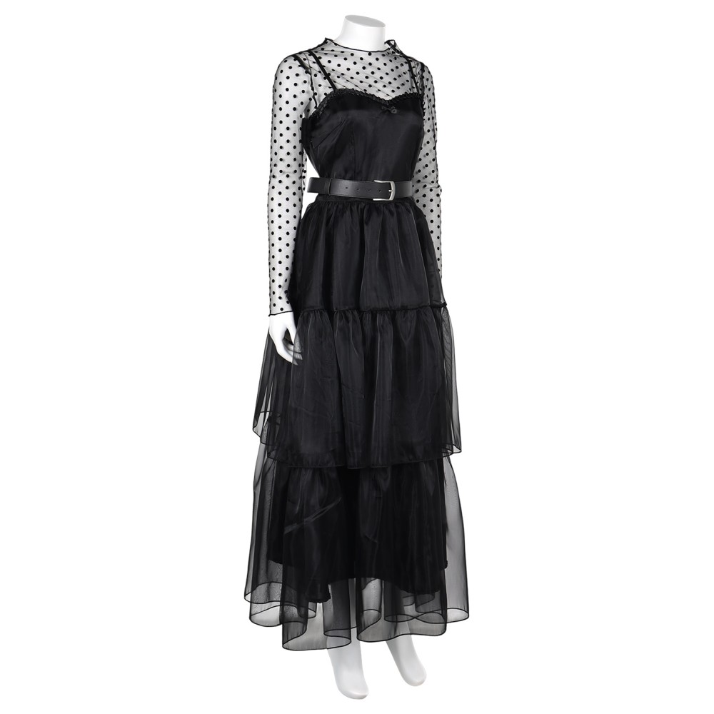 Lisa Frankenstein 2024 Misty Dress Suit Cosplay Costume Halloween Carnival Outfit