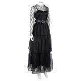 Lisa Frankenstein 2024 Misty Dress Suit Cosplay Costume Halloween Carnival Outfit