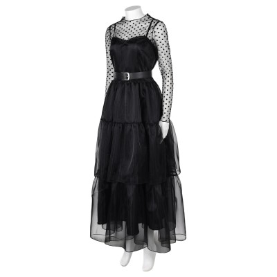 Lisa Frankenstein 2024 Misty Dress Suit Cosplay Costume Halloween Carnival Outfit