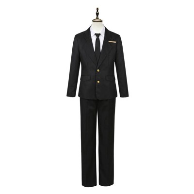 Limbus Company Rien Black Suit Cosplay Costume Halloween Carnival