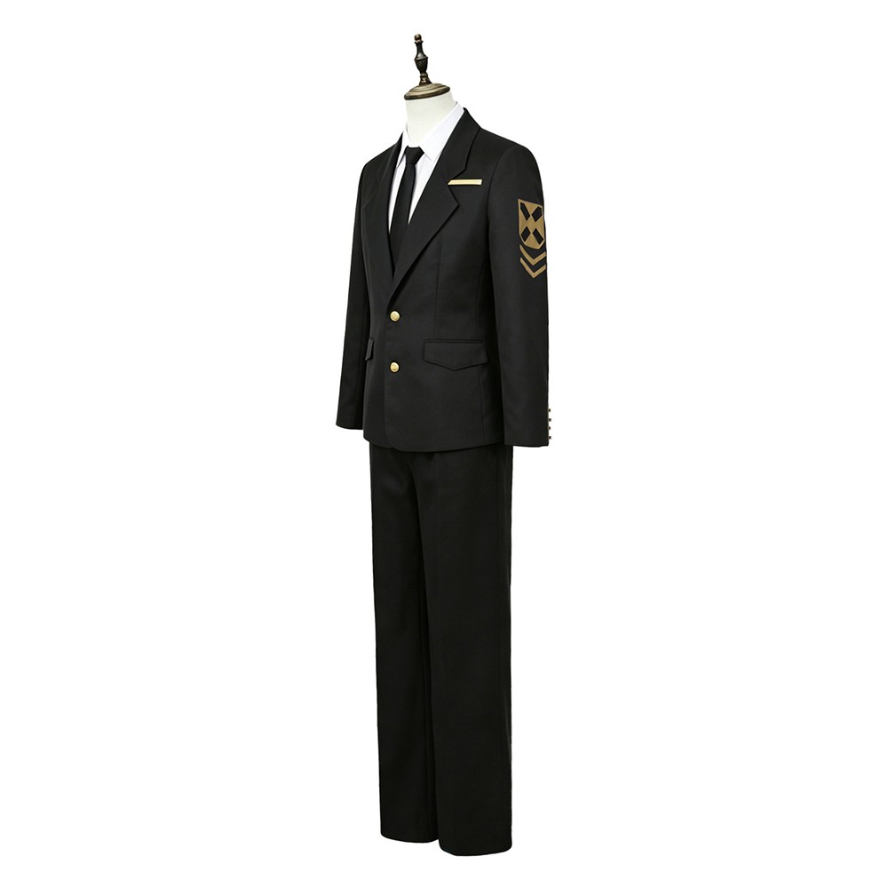 Limbus Company Rien Black Suit Cosplay Costume Halloween Carnival