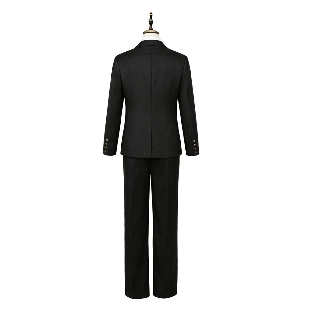 Limbus Company Rien Black Suit Cosplay Costume Halloween Carnival