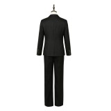 Limbus Company Rien Black Suit Cosplay Costume Halloween Carnival