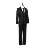 Limbus Company Rien Black Suit Cosplay Costume Halloween Carnival