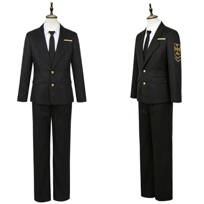 Limbus Company Rien Black Suit Cosplay Costume Halloween Carnival