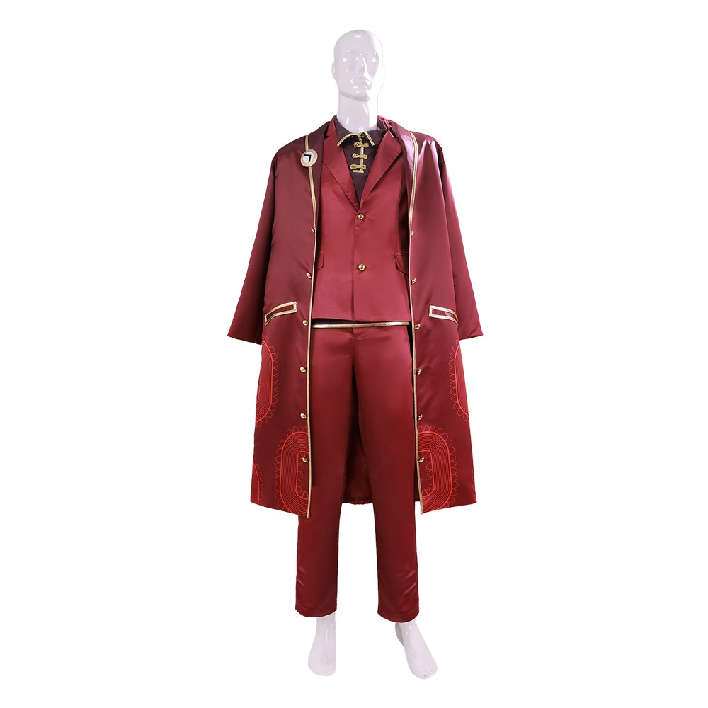 Limbus Company Lei Heng Red Cosplay Costume Halloween Carnival Outfit