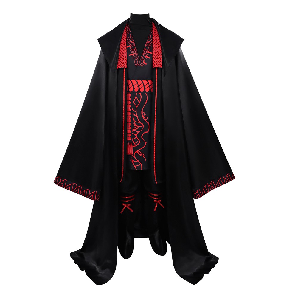 Limbus Company Jia Qiu Black Suit Cosplay Costume Halloween Carnival Outfit