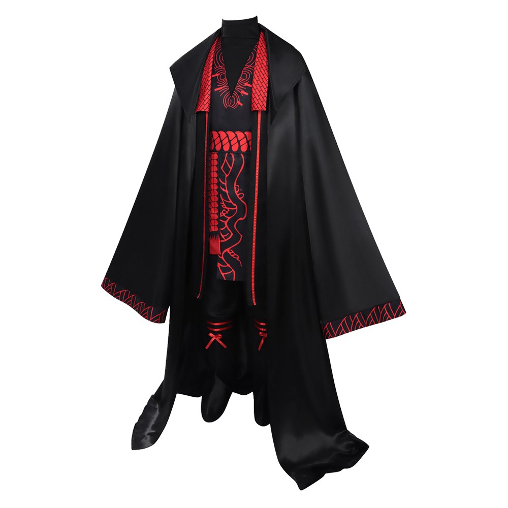 Limbus Company Jia Qiu Black Suit Cosplay Costume Halloween Carnival Outfit